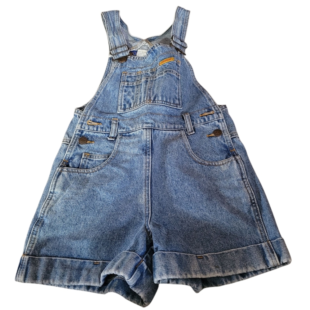 Vtg EUC Jordache Small Denim Blue Women's Overalls Logo - Picture 2 of 8